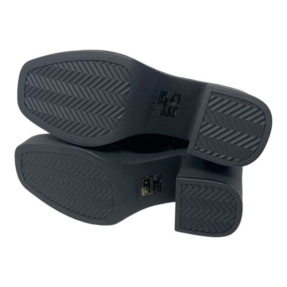 Aldo Upstep Black Synthetic Patent Platform Ankle Boot Size 8 NWT $130 MSRP - Picture 6 of 7